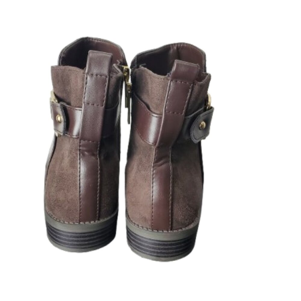 Tommy Hilfiger women's brown ankle boots size 8.5 M - Picture 2 of 4